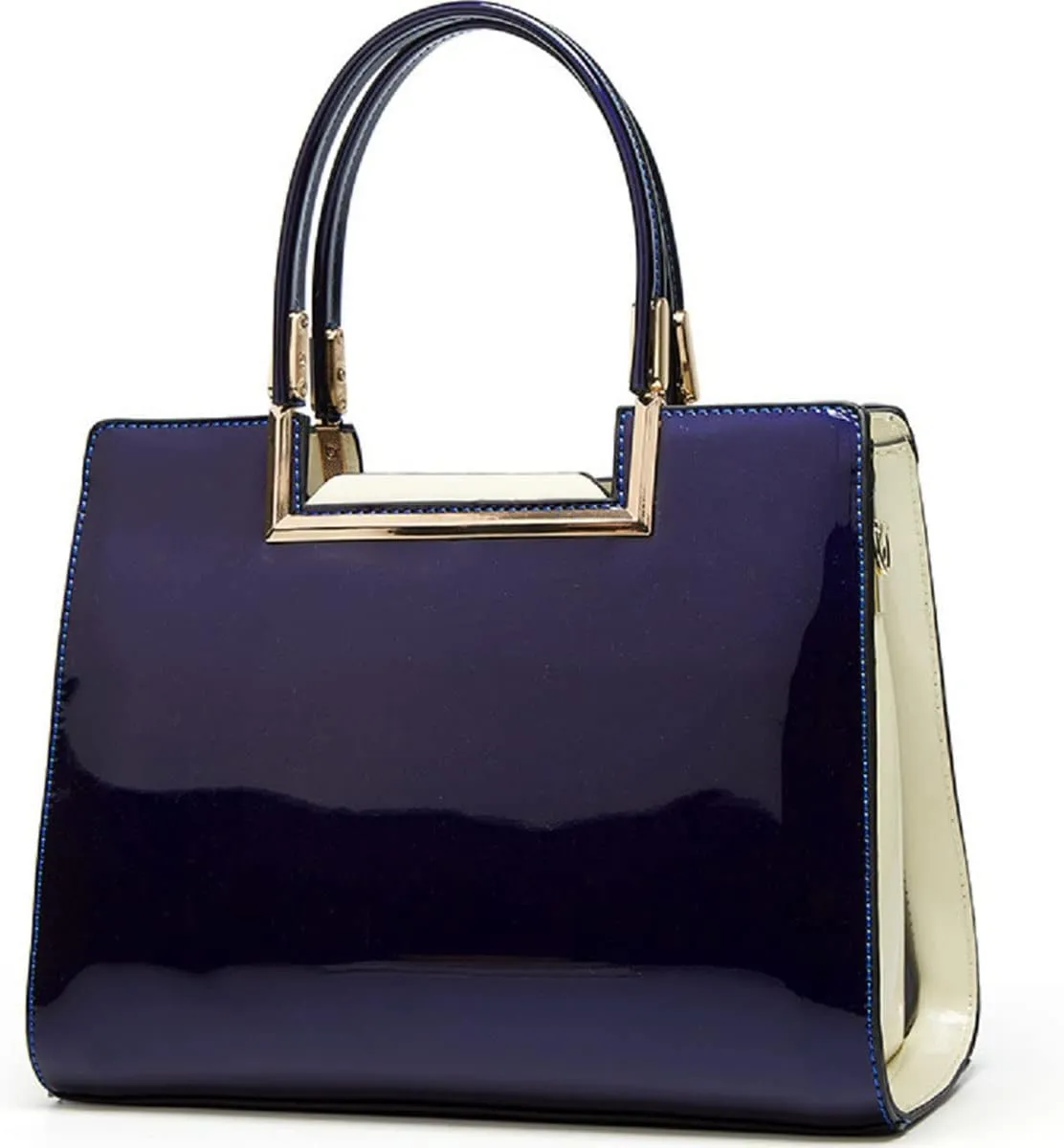 Shiny Patent Leather Handbags Glossy Shoulder Bags Fashion Satchel Purses Party Totes Top Handle Bags for Women