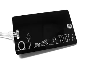 Skyline Outline Luggage Tag