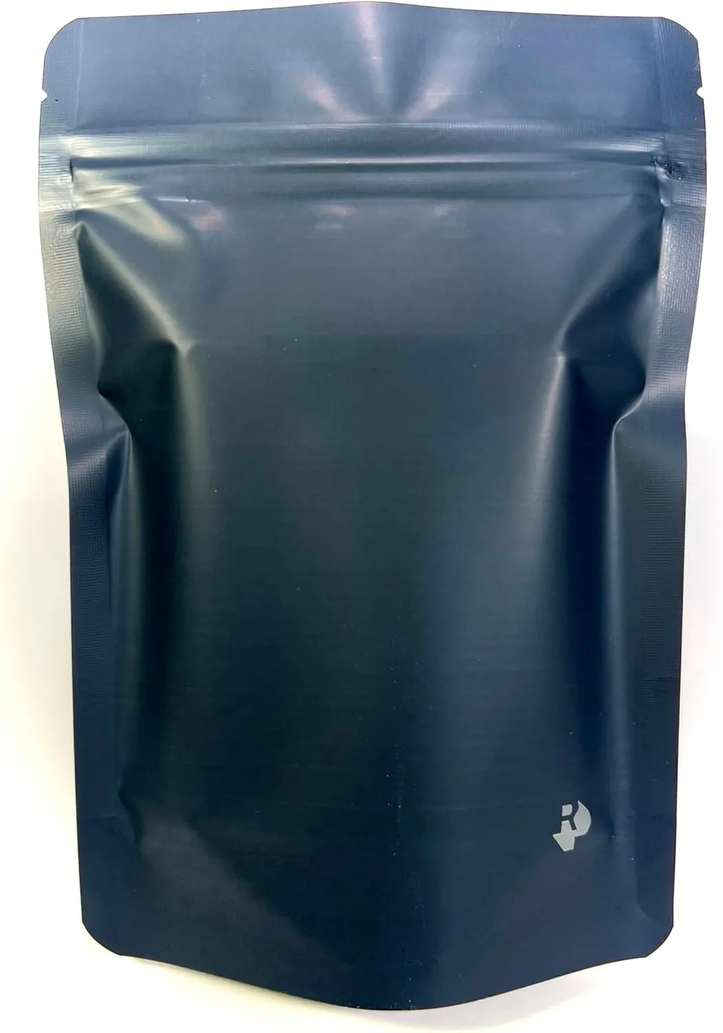 Smell Proof Odor Free Mylar TRAYBAGS (50 pack) Stand Up Foil Pouch, Strong Reusable Zip Seal, 4 Mil Thick. ROYPACK (Matte Black w Window, Large)