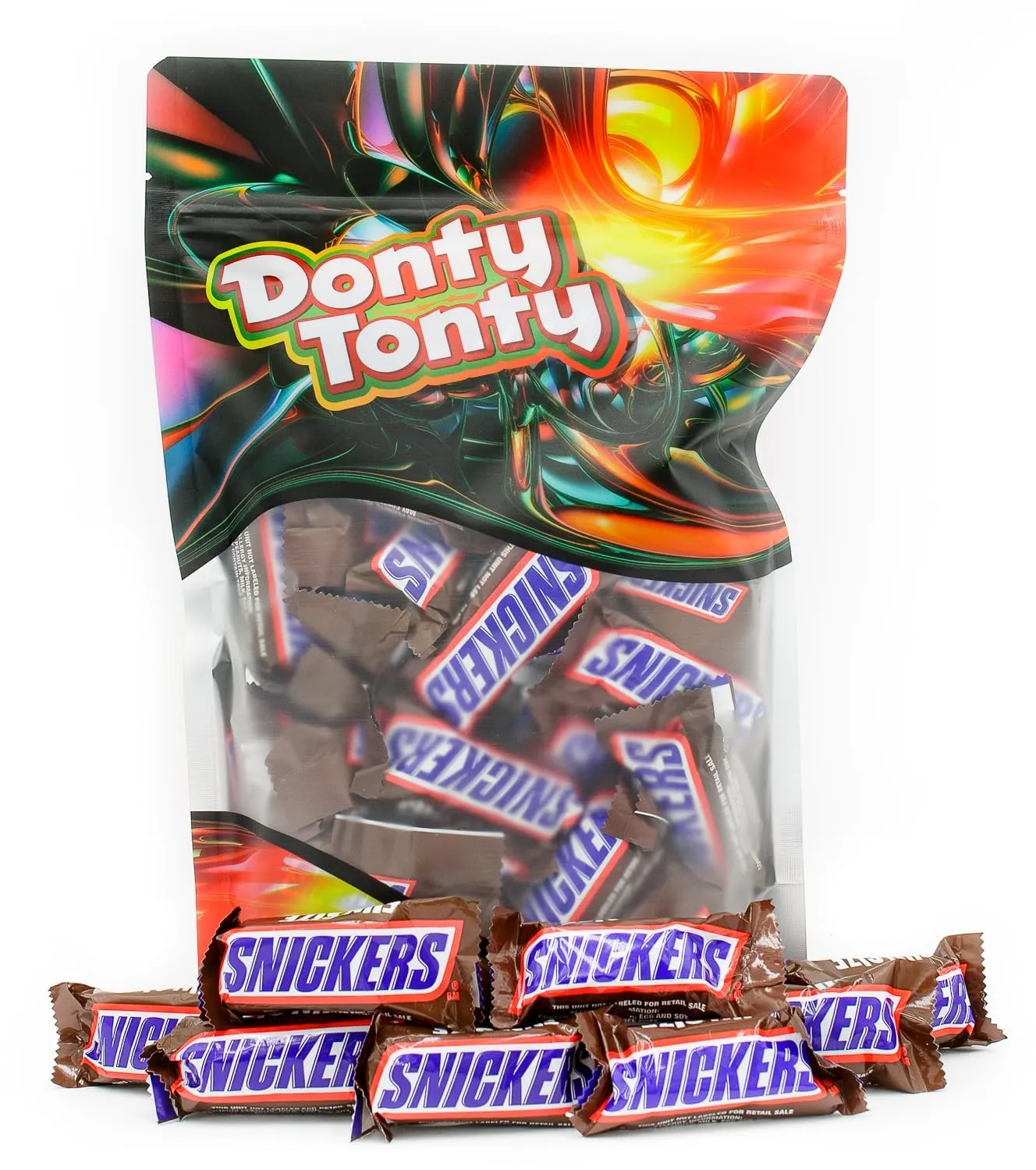 SNICKERS FUN SIZE Chocolate Candy Bars 1 lb – Anti Melt Pack, Individually Wrapped (26 Pieces), Bulk Resealable Bag, Convenient Snack-Size Format, Crunchy Peanuts & Smooth Caramel