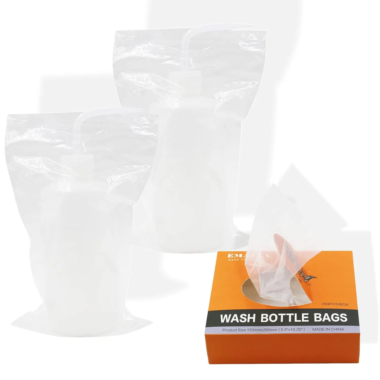 SOTICA Tattoo Bottle Bags - 250PCS Tattoo Wash Bottle Bags Tattoo Bottle Covers Tattoo Squeeze Bottle Bags Covers for Wash Bottles Tattoo Bottle Tattoo supplies…