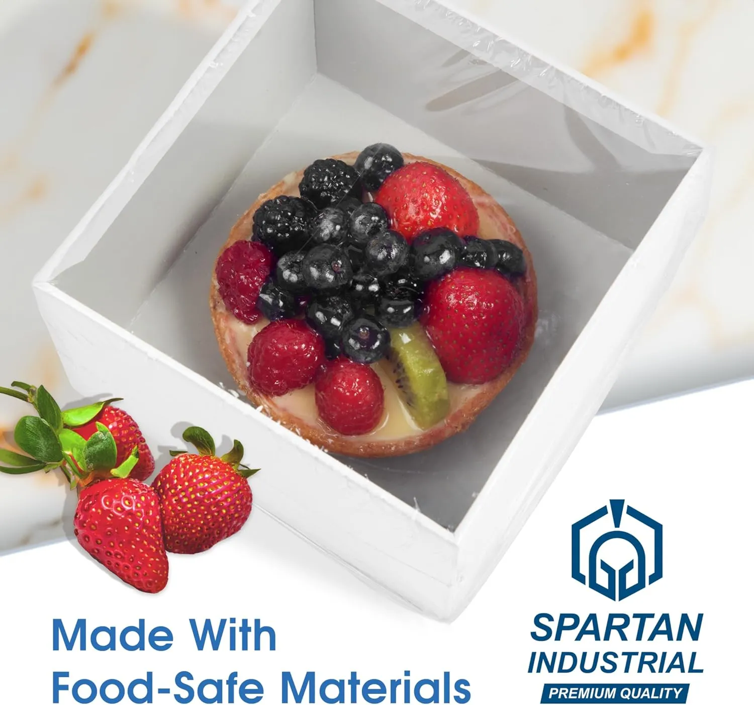 Spartan Industrial - 14" X 20" Large Shrink Wrap Bags - Pack of 500 Shrink Wrap for Baskets, Handmade Goods, Bottles, and More