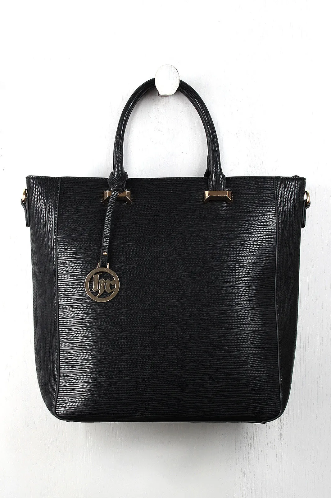 Specialized options Vegan Striated Bag Smart Leather Tote