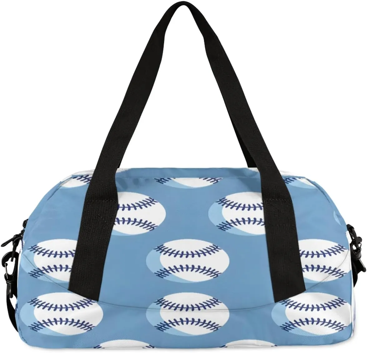 Sport Duffel Bag Baseballs Print Kids Gym Bag Weekender Overnight Bags for Boys Girls Teens Carry On Workout Travel Bag