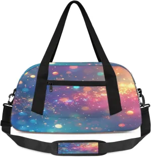 Sport Duffel Bag Rainbow Color Print Kids Gym Bag Weekender Overnight Bags for Boys Girls Teens Carry On Workout Travel Bag