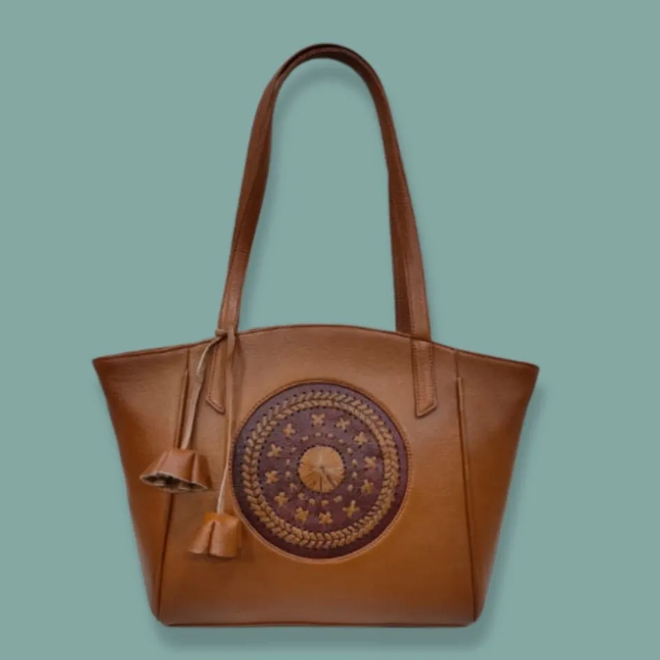 Starco Genuine Leather Women's Tote Bag -7