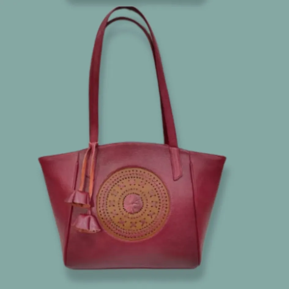 Starco Genuine Leather Women's Tote Bag -7