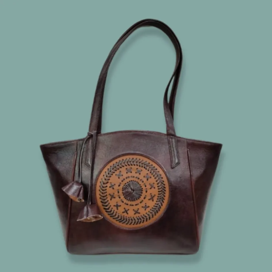Starco Genuine Leather Women's Tote Bag -7