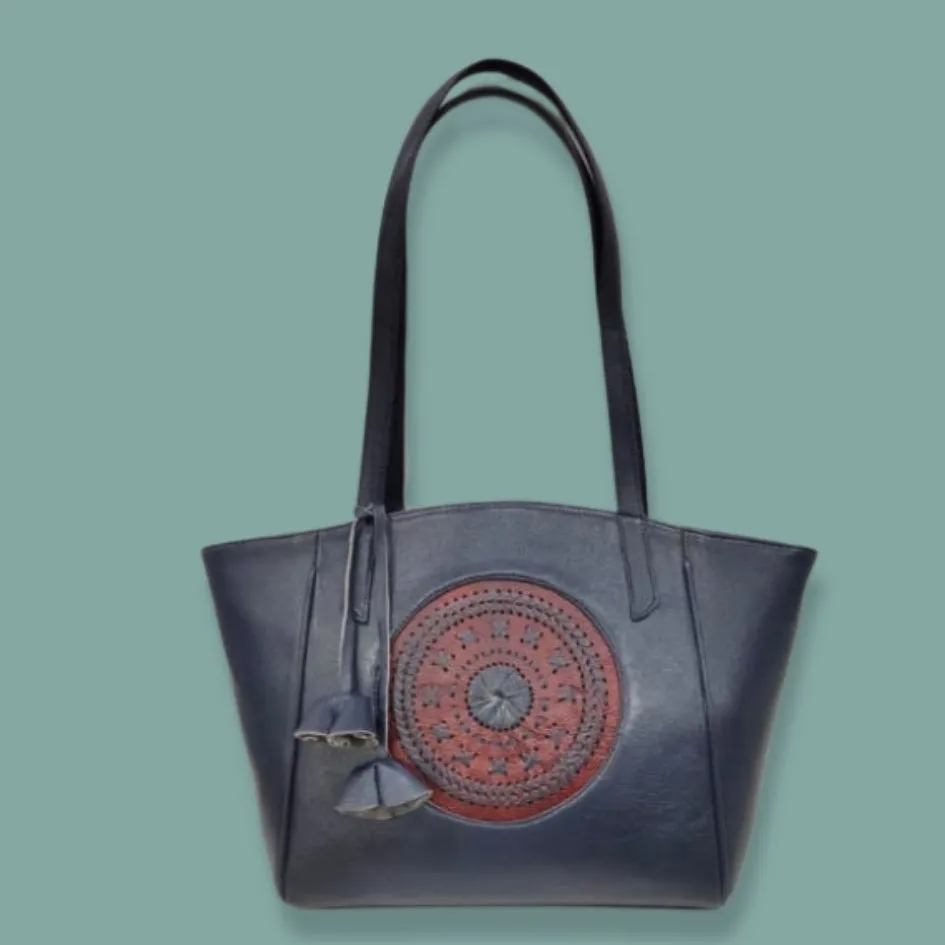 Starco Genuine Leather Women's Tote Bag -7