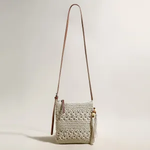Strap Shoulder White Boho Massive discount Chic Daily special Mini Bag Leather