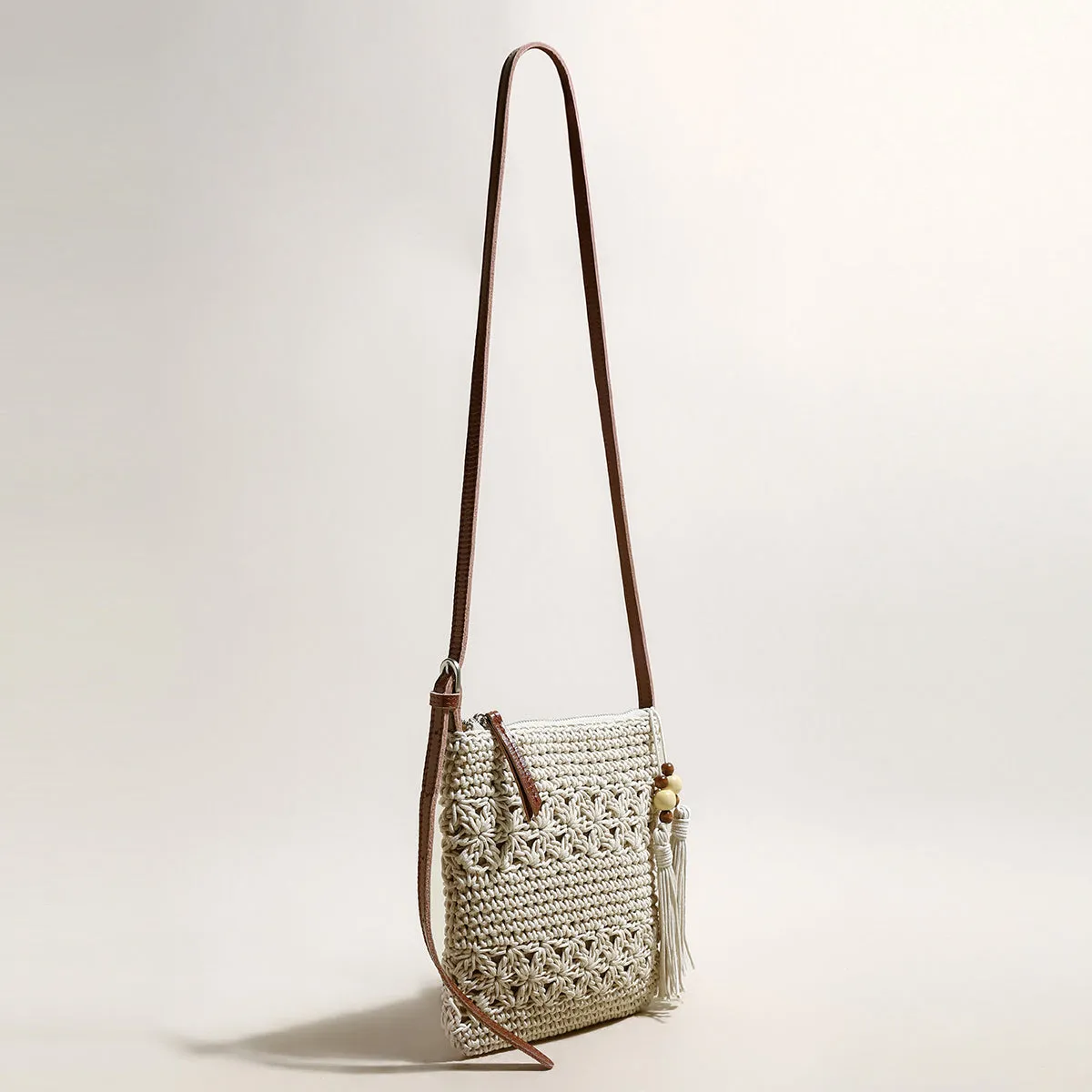 Strap Shoulder White Boho Massive discount Chic Daily special Mini Bag Leather