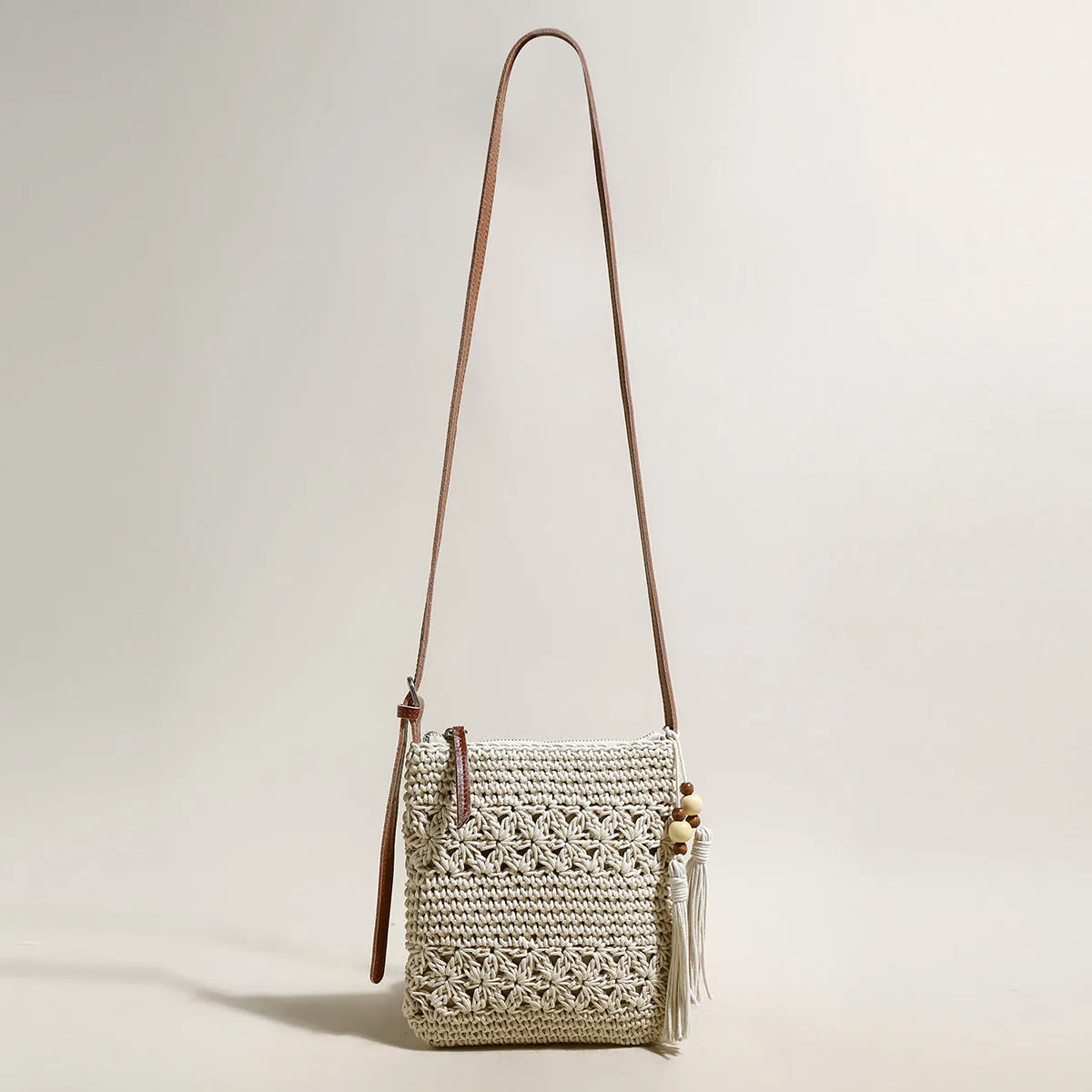 Strap Shoulder White Boho Massive discount Chic Daily special Mini Bag Leather
