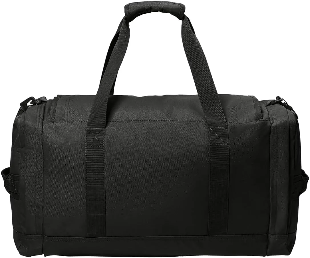 Tactical Gear bag Heavy Duty Duffel Gym bag/Tactical Backpack Custom Embroidered with your own text (Black - Duffel Bag)