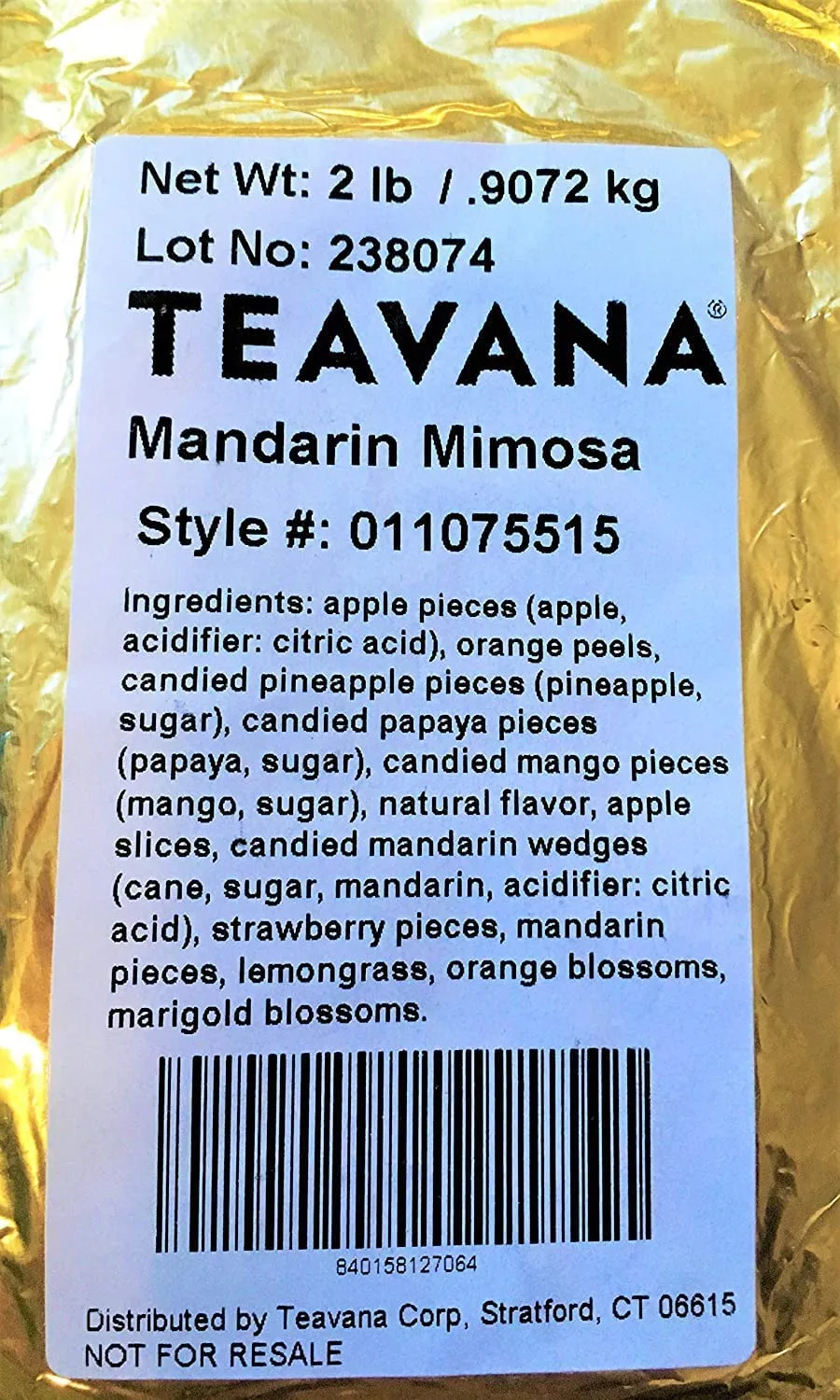 Teavana Mandarin Mimosa 2 lbs (Mandarin Mimosa, 2Lb Bag)