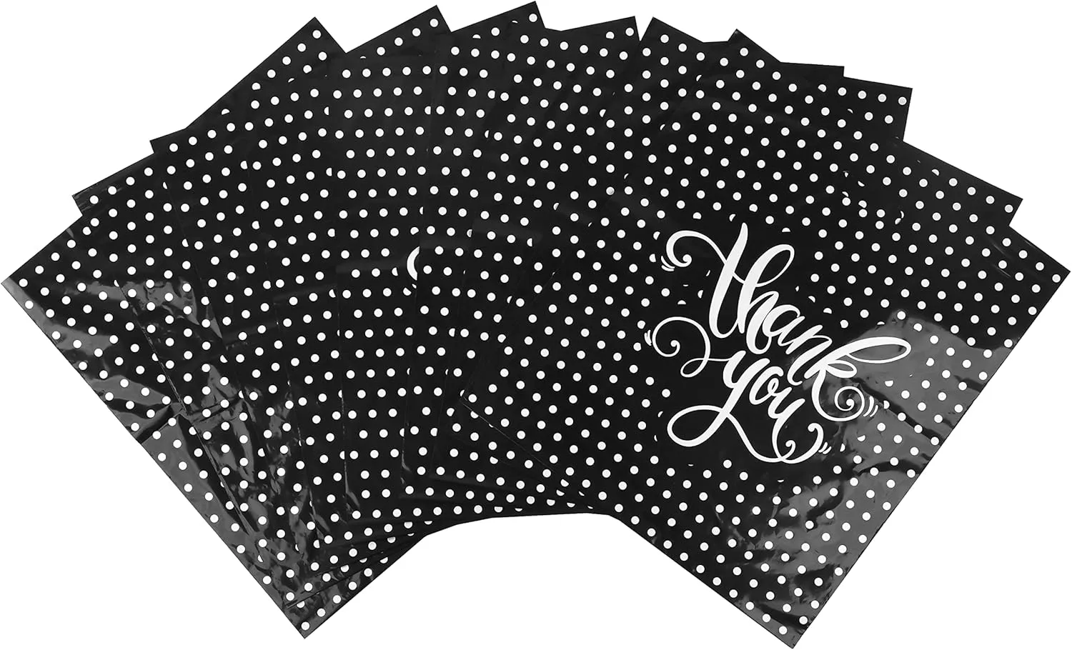 Thank You Bags For Business | Plastic Bags With Handles | Plastic Shopping Bags for Small Business | Small Plastic Gift Bags | Boutique Bags | Merchandise Bags 16x18 100pack