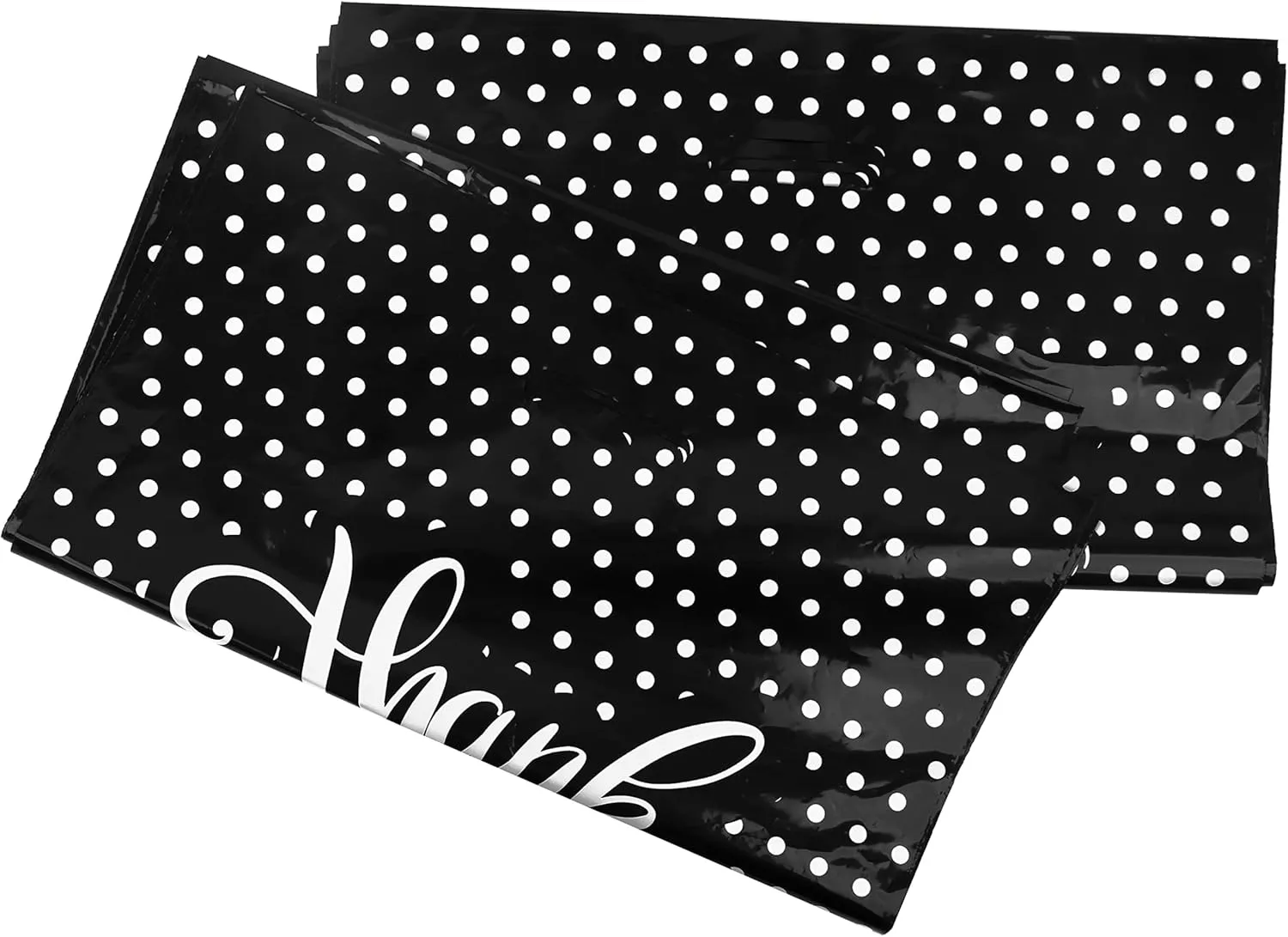 Thank You Bags For Business | Plastic Bags With Handles | Plastic Shopping Bags for Small Business | Small Plastic Gift Bags | Boutique Bags | Merchandise Bags 16x18 100pack
