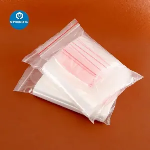 Thick Transparent Zipper Plastic Bags for Small Jewelry Parts 100pcs