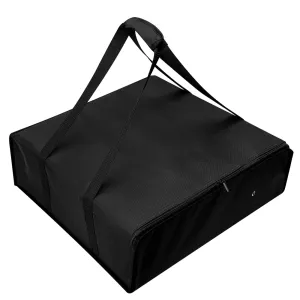 TOGETRUE Pizza Bag, Insulated Pizza Bags for Delivery Carry Hot, Large Pizza Food Delivery Bag for Doordash, Uber Eats, Pizza Warmer Bags for Personal Use, 20 x 20 (Basic Black), TTPZB001B