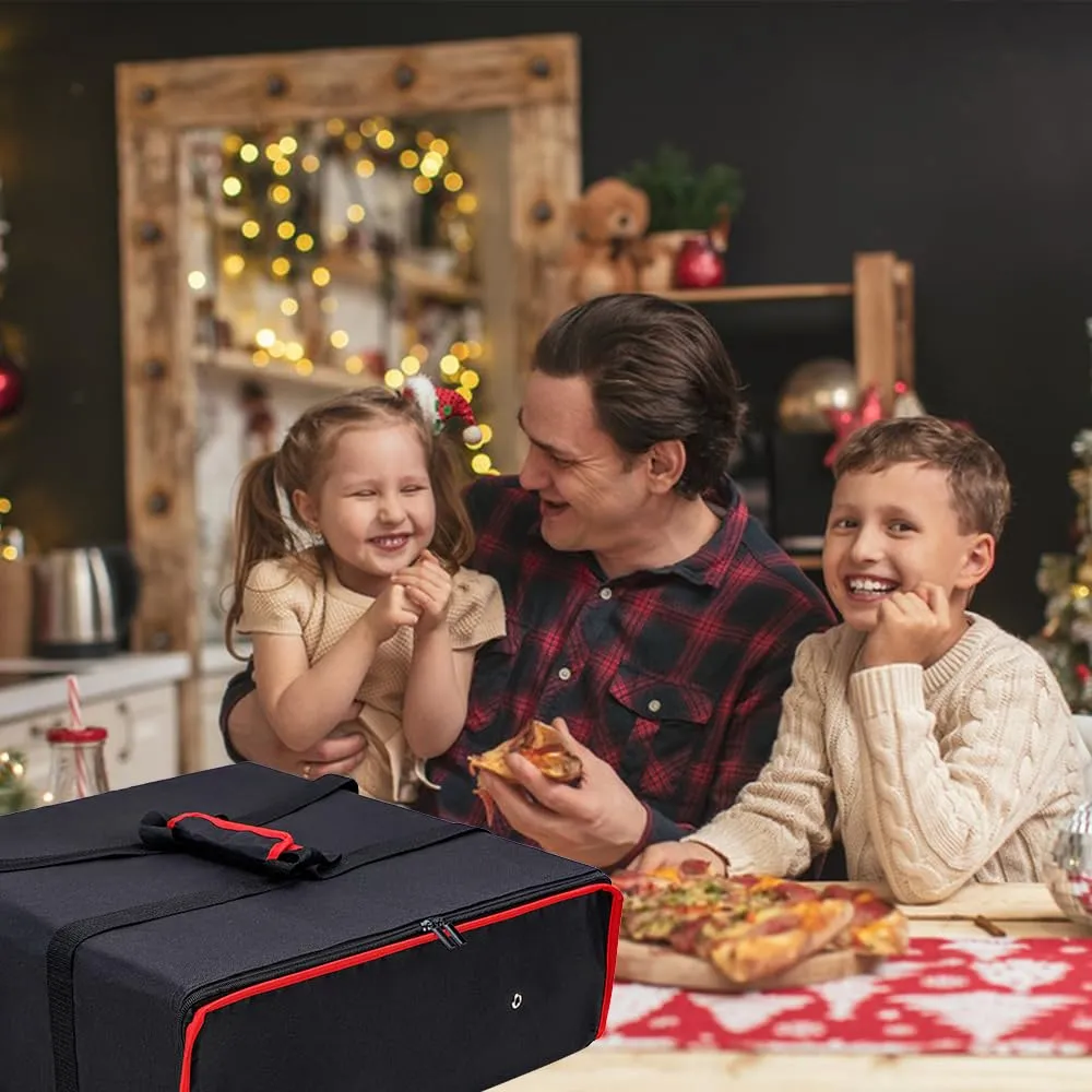 TOGETRUE Pizza Delivery Bag - Insulated Pizza Warmer for Hot Food Delivery, Large Size - 20 x 20