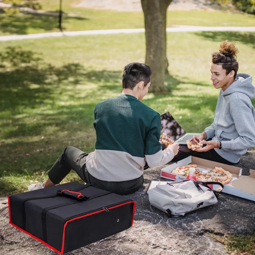 TOGETRUE Pizza Delivery Bag - Insulated Pizza Warmer for Hot Food Delivery, Large Size - 20 x 20