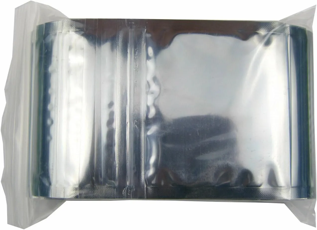TOJYXSY 500 Pieces Antistatic Zipper Bags Inner Size 1.5 x 2.8 Inch (4x7cm) Electronic Device Laptop Cases Shielding Packing Pouches