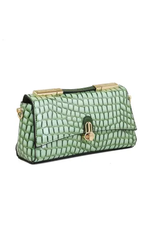 Top Handle Hand Bags B15078-Green