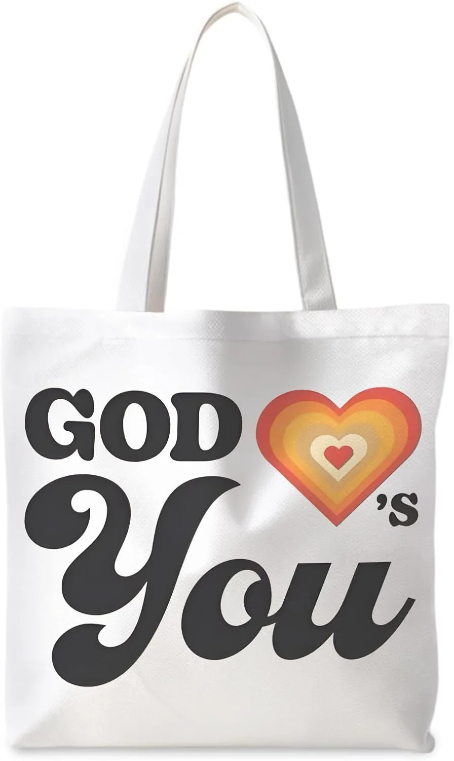 Tote Bag - Christian Gifts for Women, Canvas Bags with Bible Verse Designs
