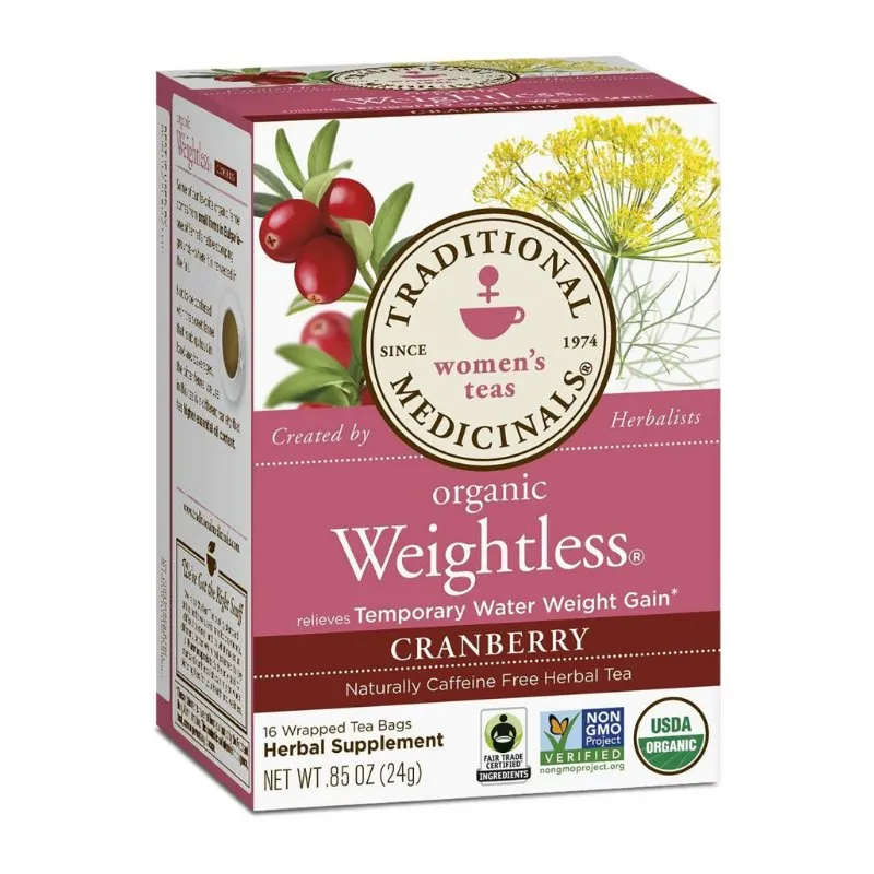 Traditional Medicinals Weightless Cranberry, 16 bags