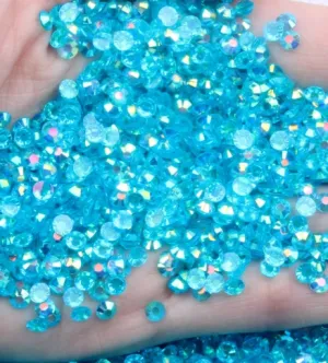 Transparent Aqua AB Rhinestones
