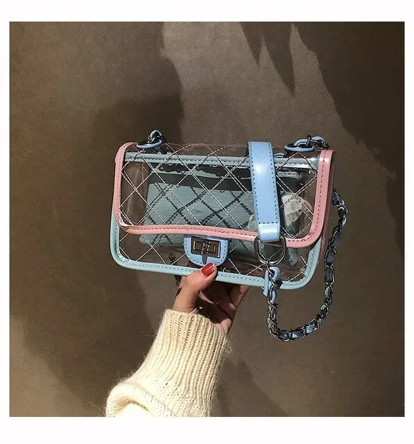 Transparent Blue Bag