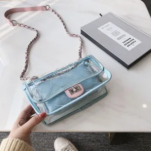 Transparent Blue Bag