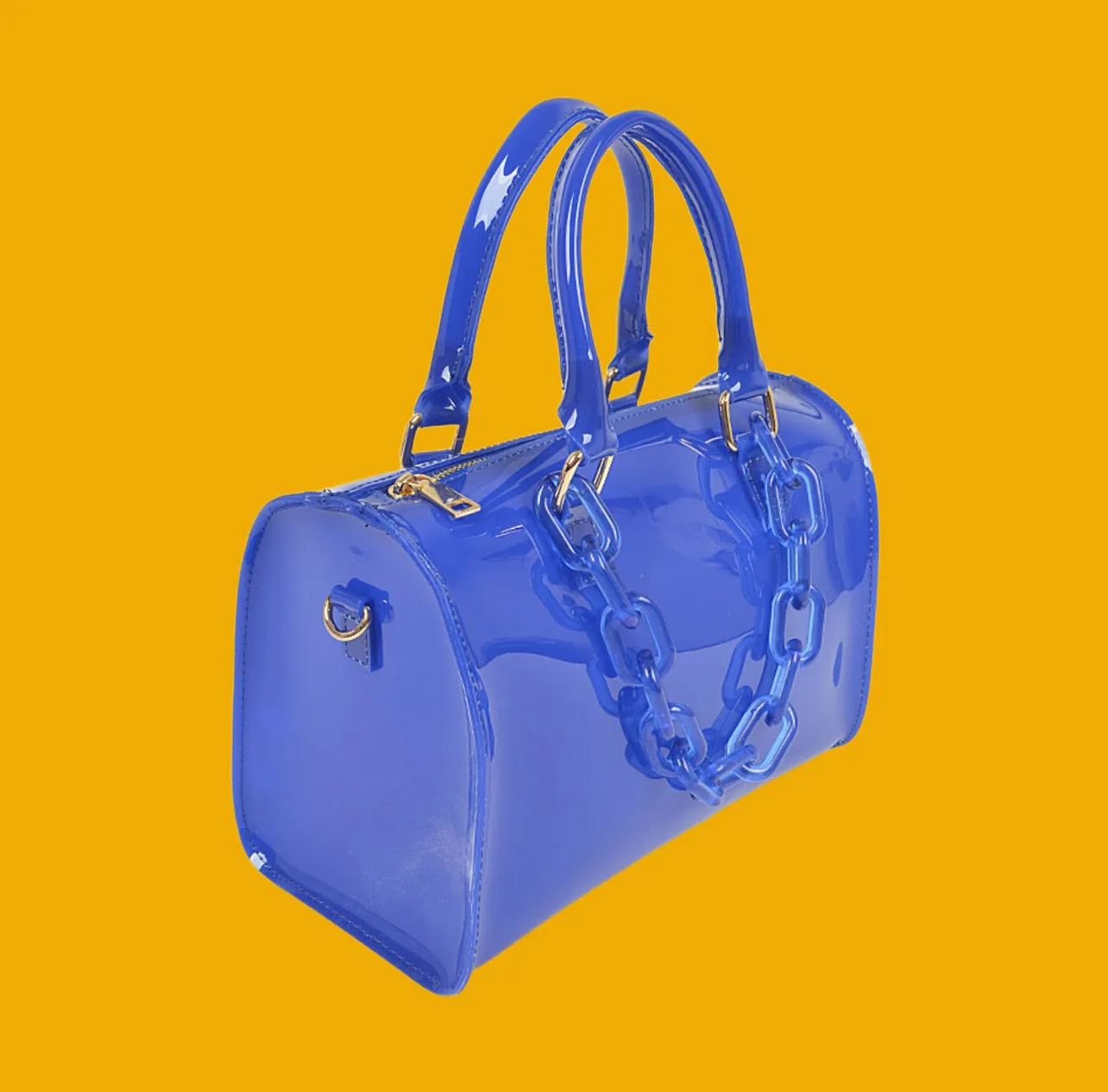 Transparent Chain Duffle Bag