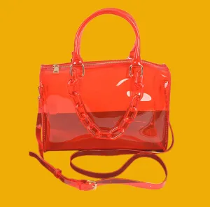 Transparent Chain Duffle Bag