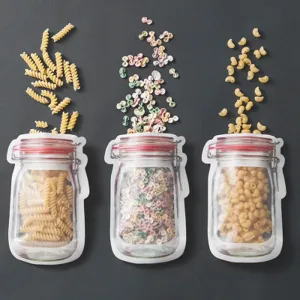 Transparent Food Storage Bags Set