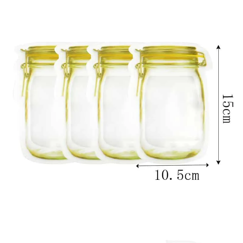 Transparent Food Storage Bags Set