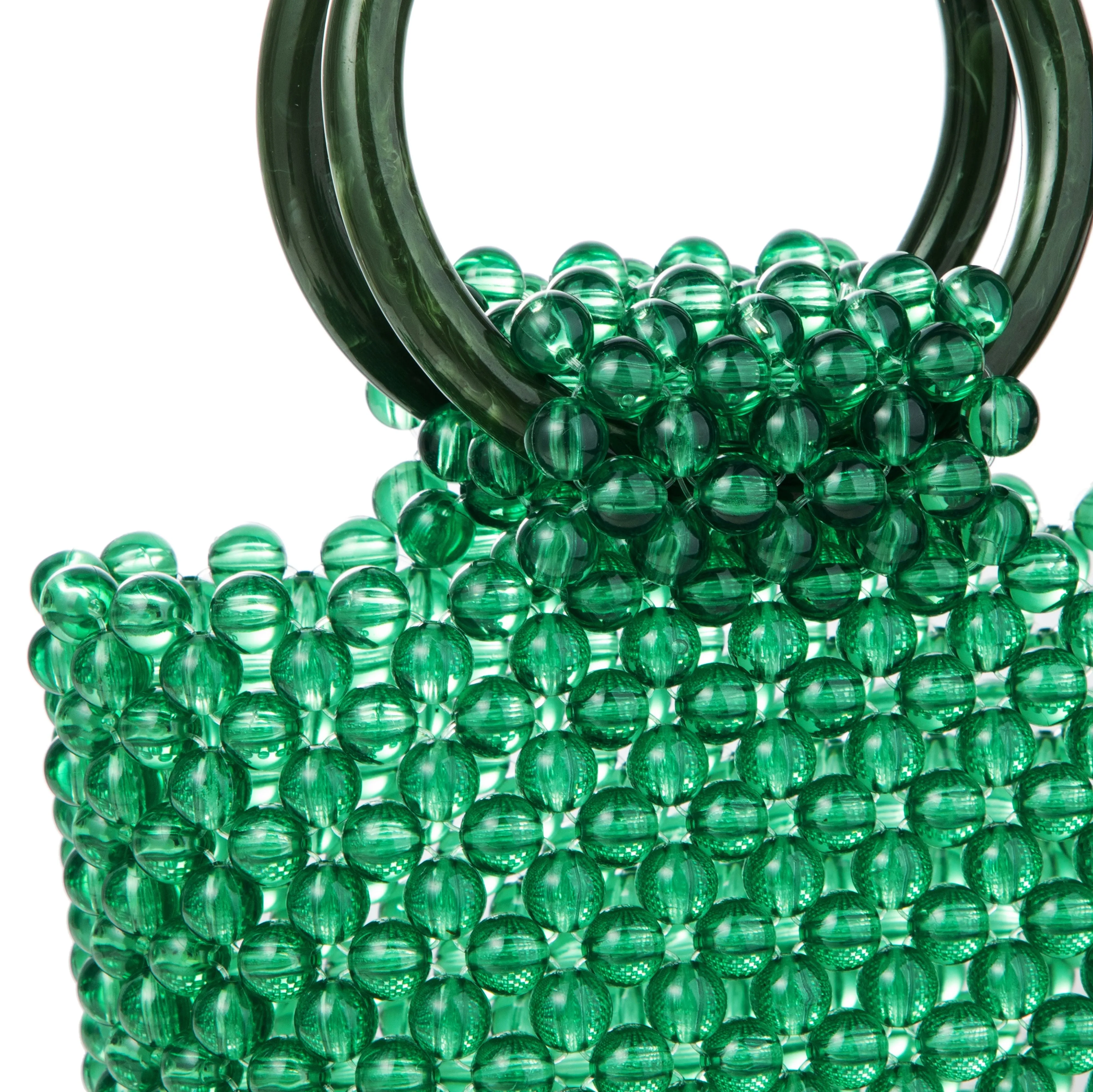 Transparent Green Handbag