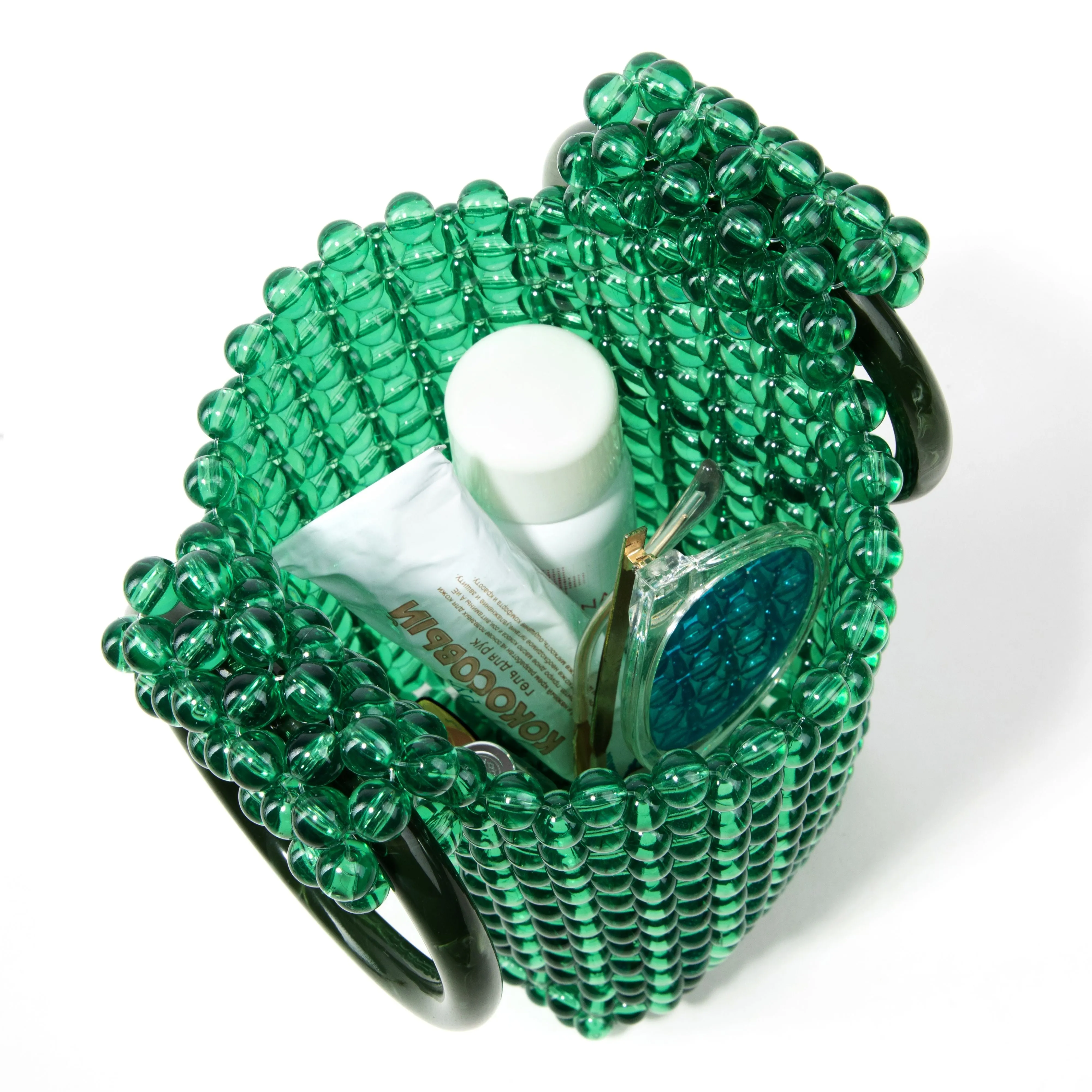 Transparent Green Handbag
