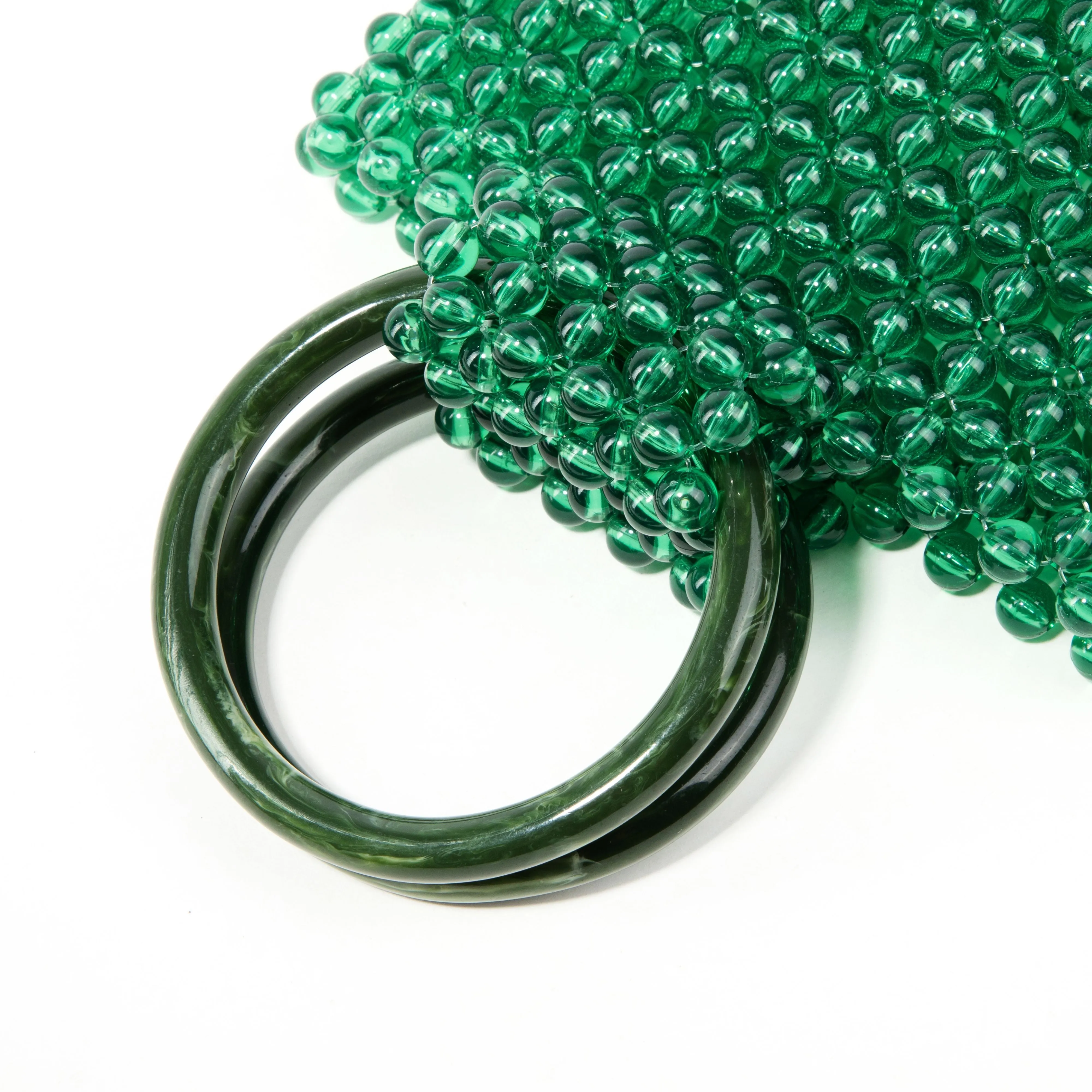Transparent Green Handbag