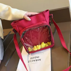 Transparent Lovely Red Bag