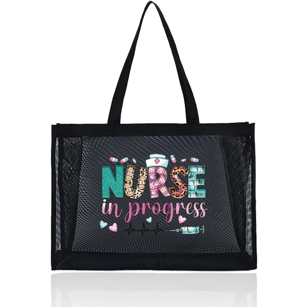 Transparent Organizer Tote Bag