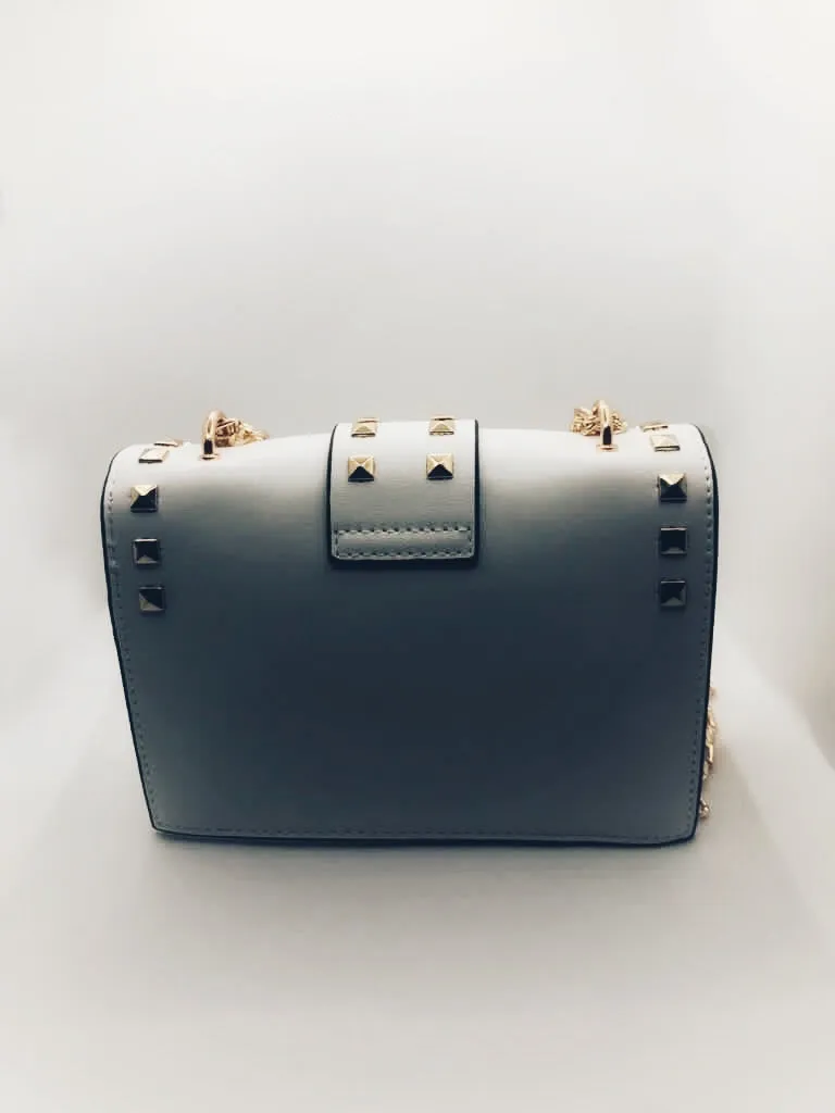 Transparent Overlay Studded Fashion Bag