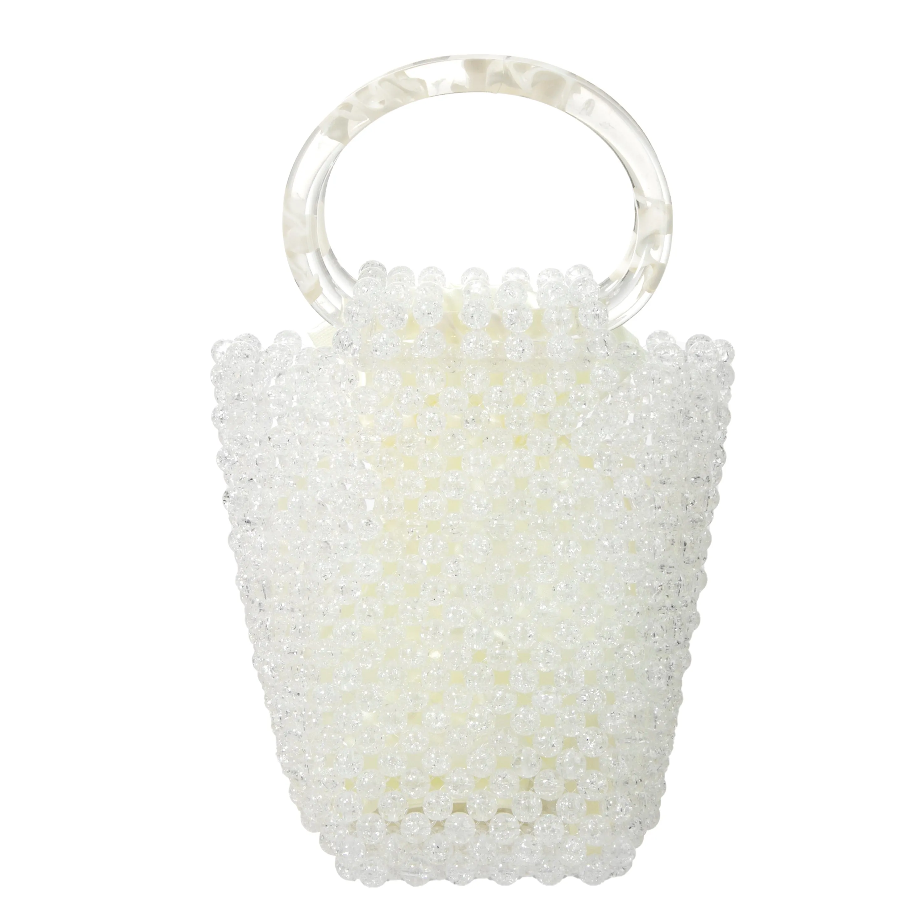 Transparent White Handbag