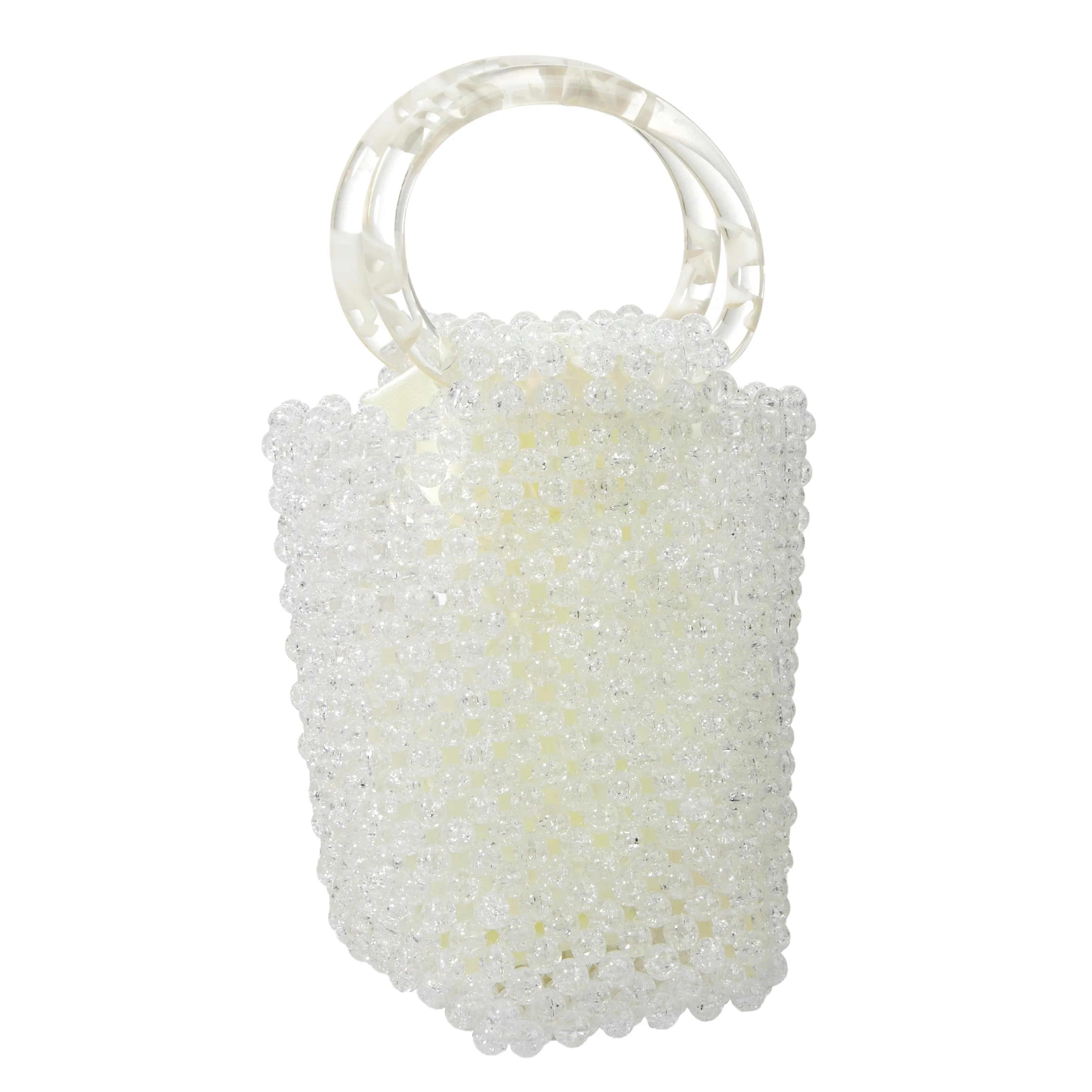 Transparent White Handbag