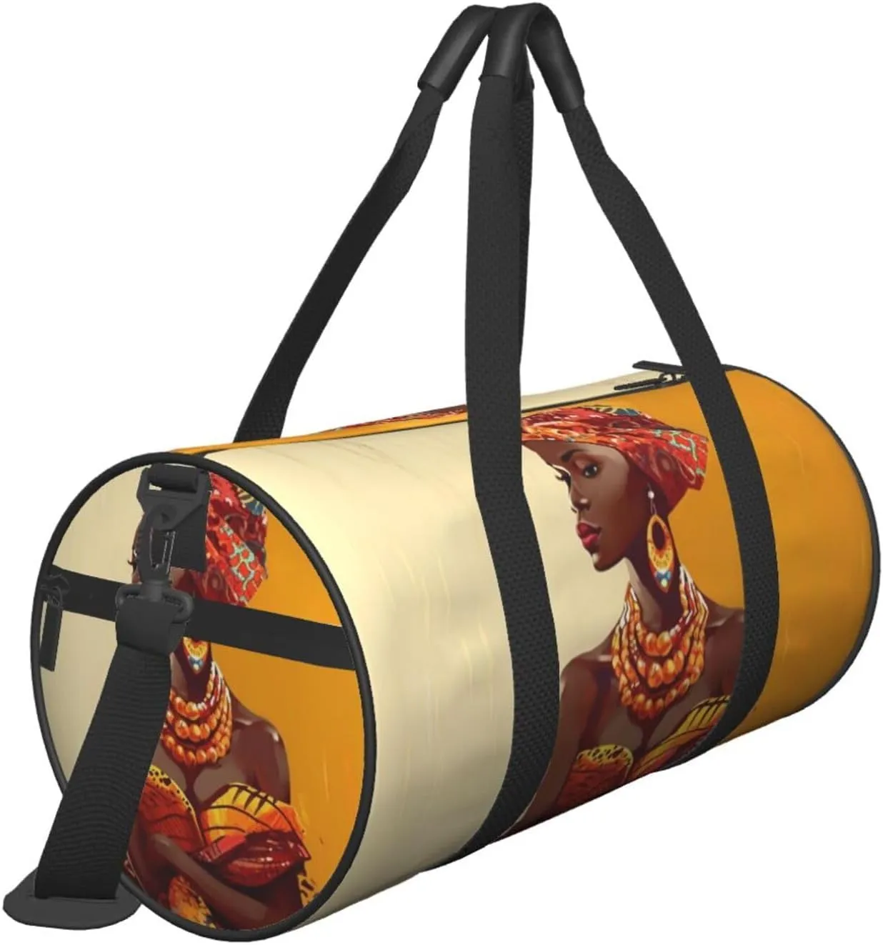 Travel Bag For Women,Traditional African Girl Painting Print Personal Item Duffle Bags,Weekend Travel Duffel Tote Bag,Travel Sport Gym Bag For Men,Airplane Travel Essentials For Flying