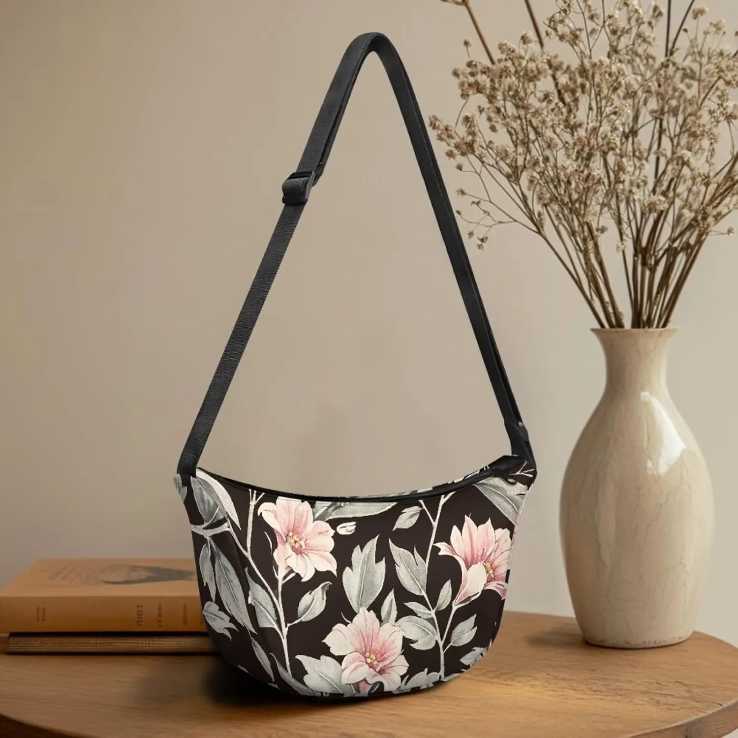 Trendy Crescent Crossbody Bag for Women Men Classic Sling Dumpling Bag Small Casual Handbag Travel Work Fanny Pack