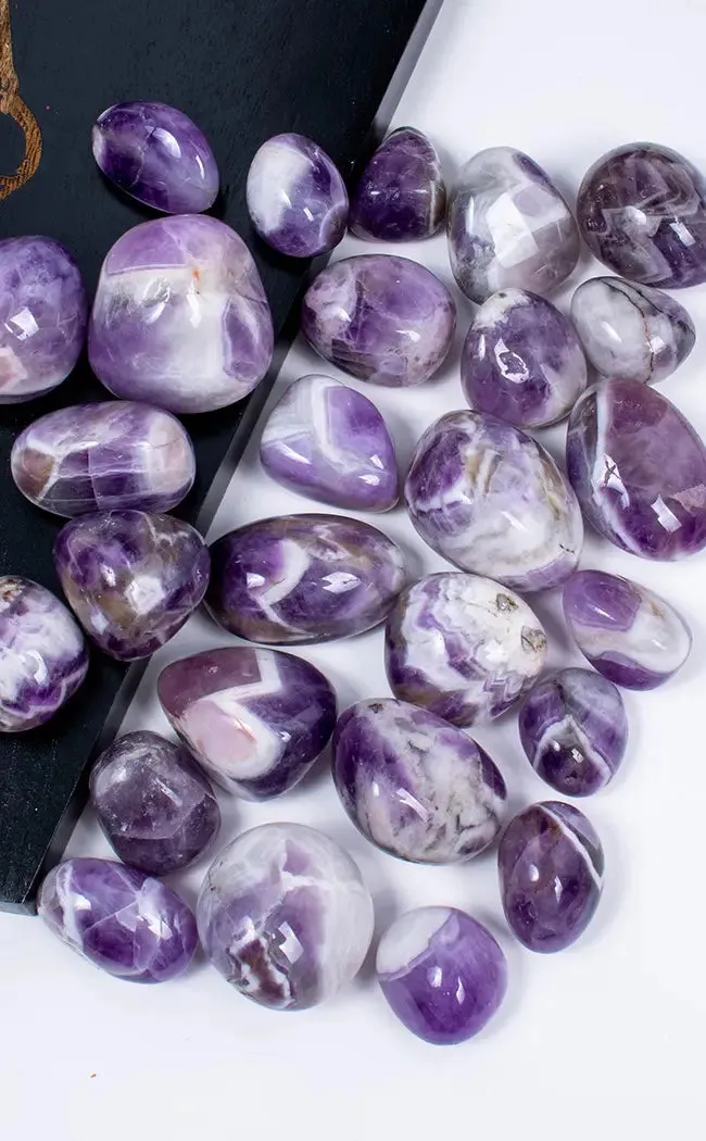 Tumbled Stones | Dream / Chevron Amethyst