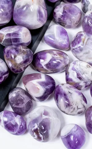 Tumbled Stones | Dream / Chevron Amethyst