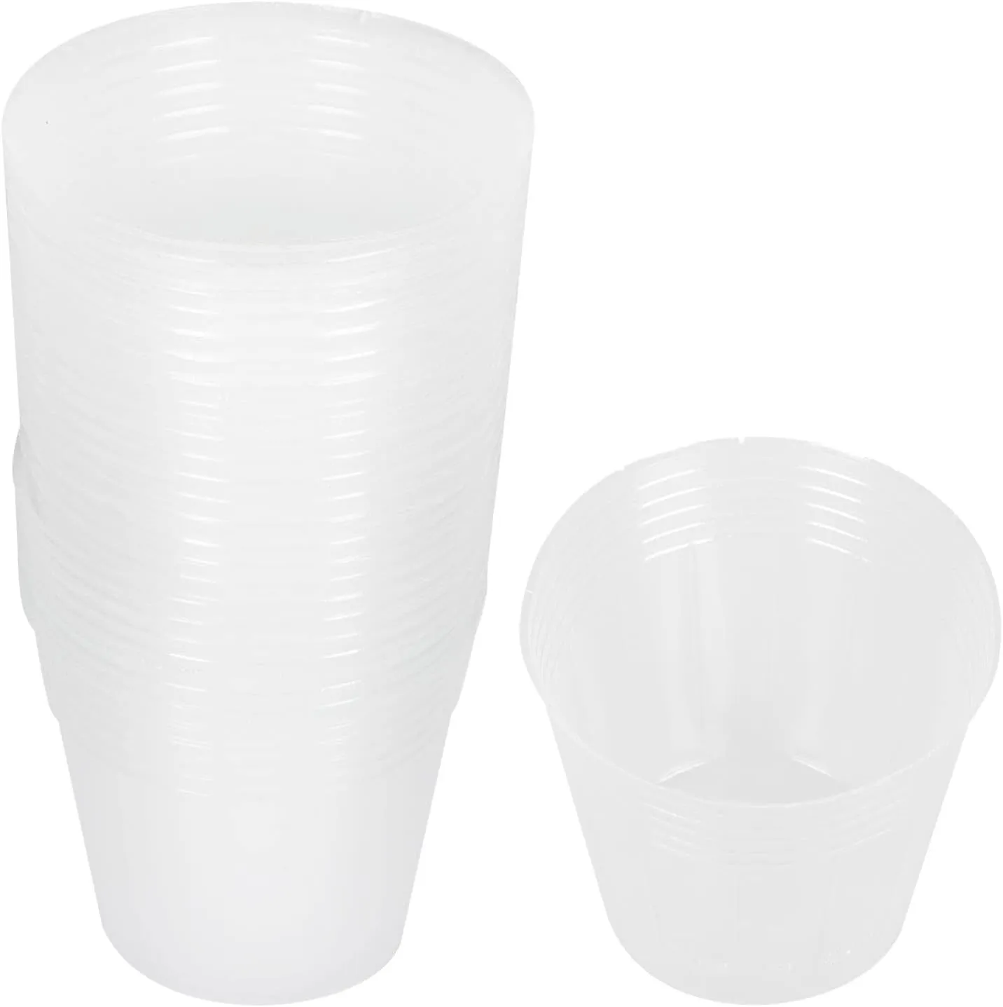 UPKOCH 36Pcs Transparent Planting Cups Nutrient Basin for Durable Plant Pots for Flowers Vegetables and Succulents for Container Gardening and Root