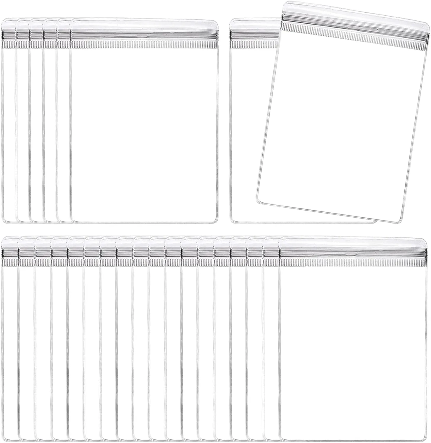 uxcell 100pcs PVC Jewelry Bags 2.8 x 3.9 Inch Self Seal Jewelry Pouches Clear Zipper Bags for Necklace Ring Earring Jewelry Packaging, Transparent