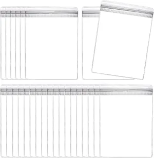 uxcell 100pcs PVC Jewelry Bags 2.8 x 3.9 Inch Self Seal Jewelry Pouches Clear Zipper Bags for Necklace Ring Earring Jewelry Packaging, Transparent